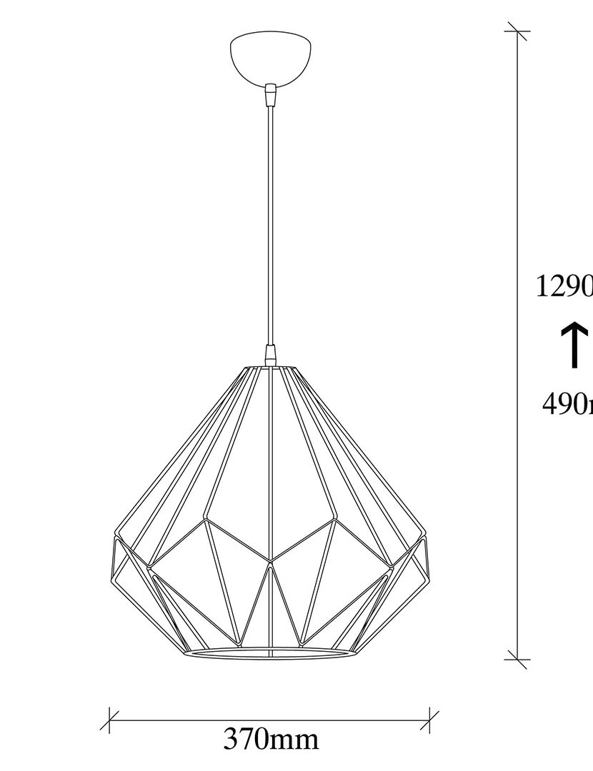 Candeeiro Suspenso Diamond 703-S