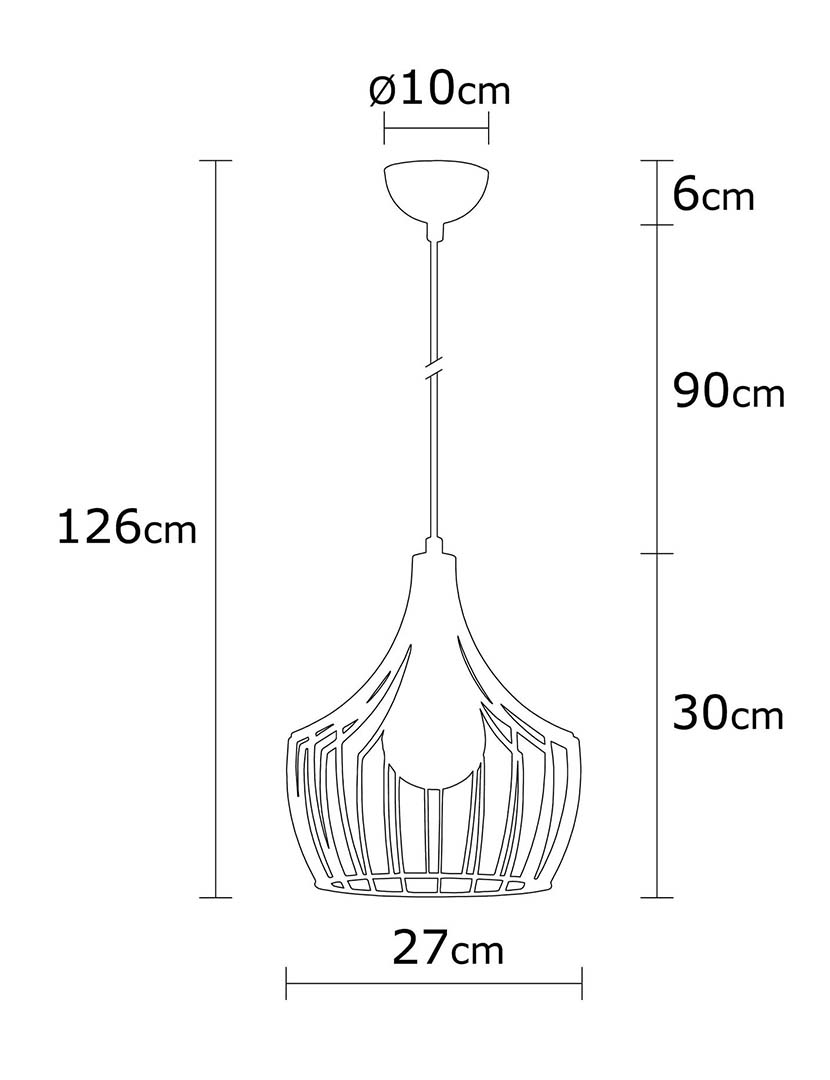 Candeeiro Suspenso Mezopotamya N-1279