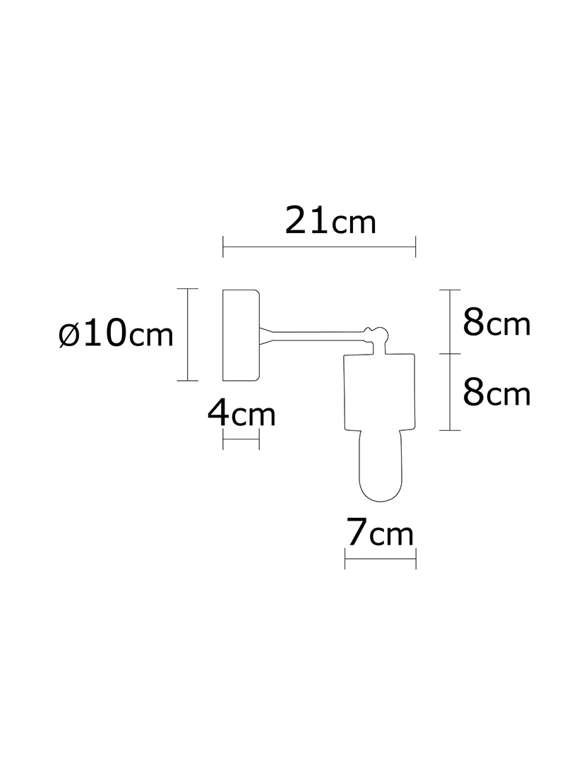 Candeeiro Parede Xanthos N-865