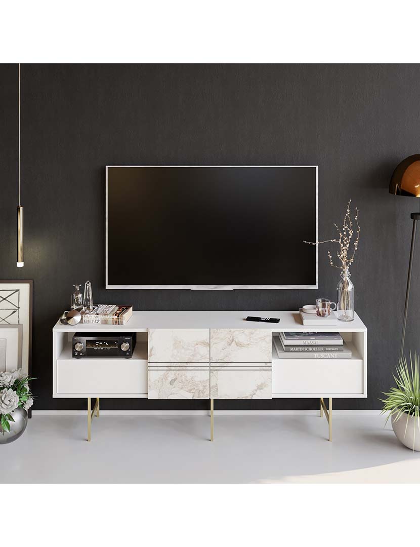 Móvel TV Derin Branco