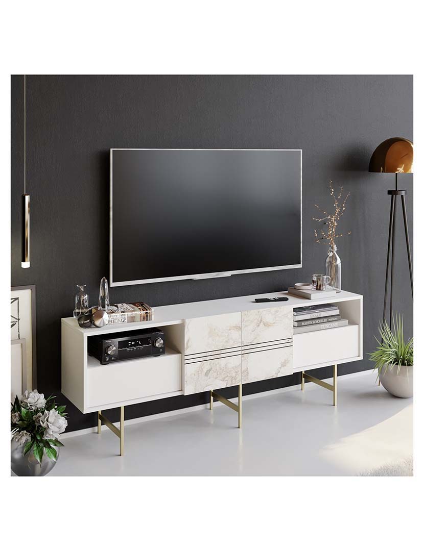 Móvel TV Derin Branco