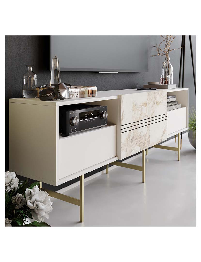 Móvel TV Derin Branco