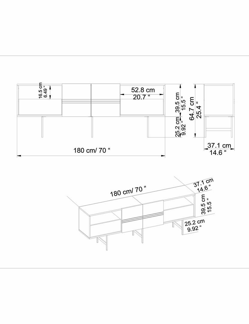 Móvel TV Derin Branco
