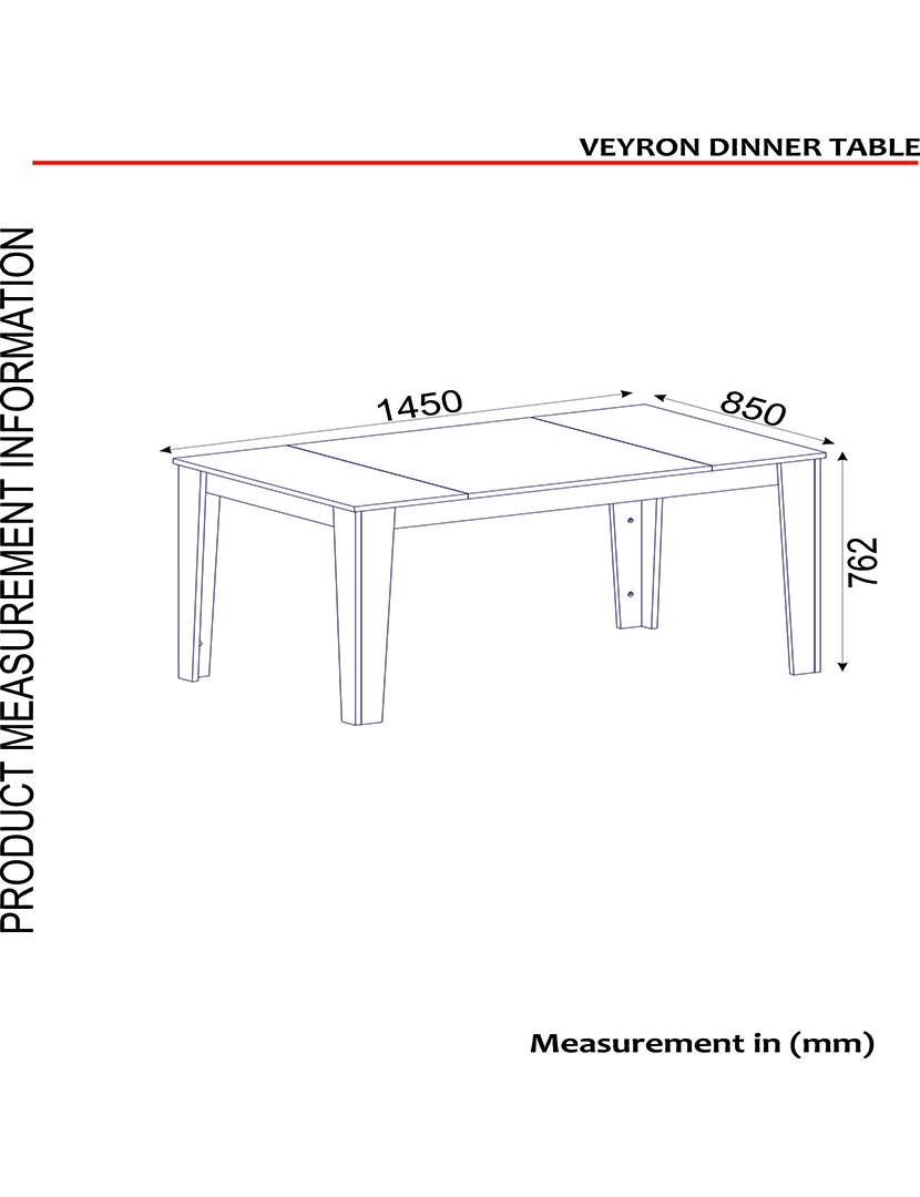 Mesa Jantar Veyron Preto/Dourado