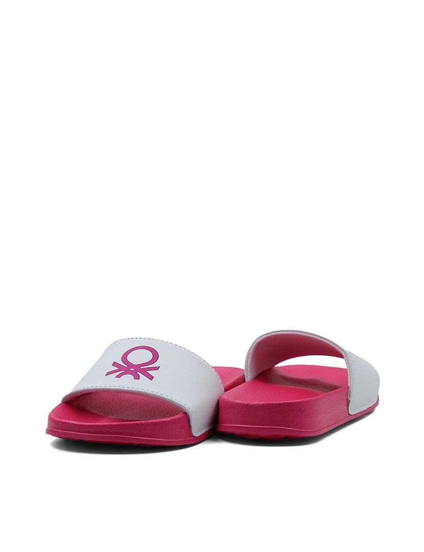 Chinelos Criança Fuschia e Branco