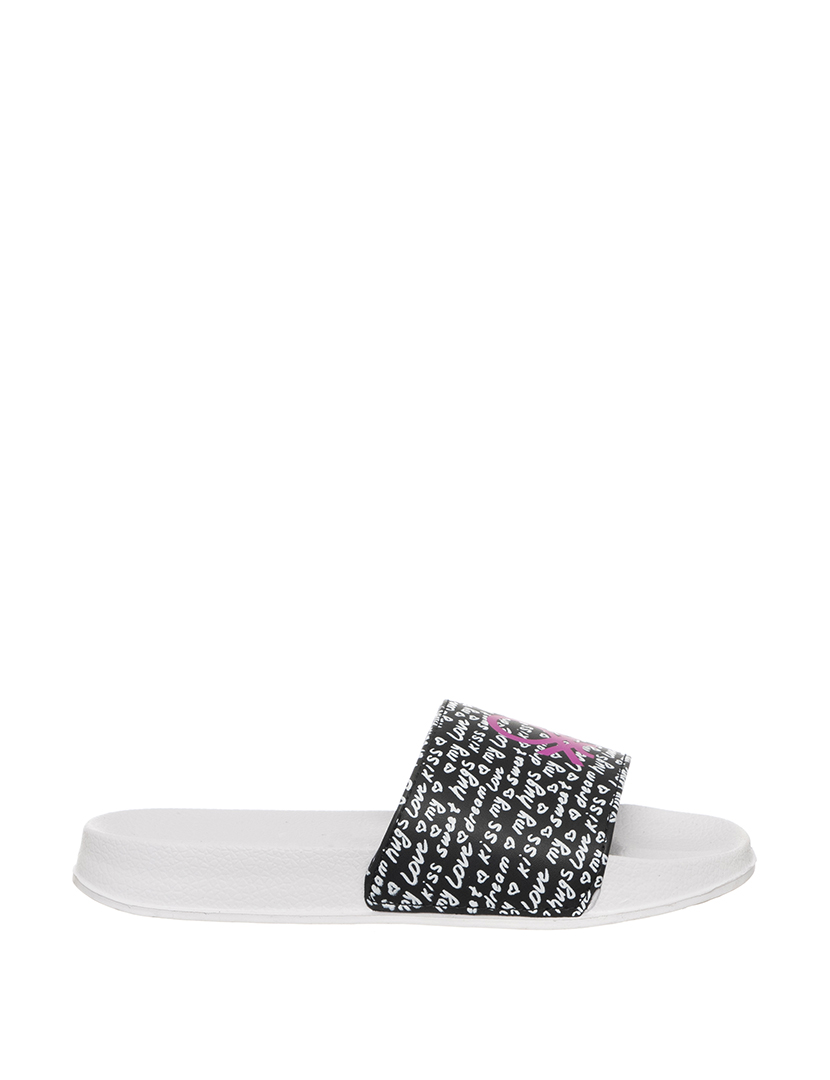 Chinelos Criança Branco e Preto