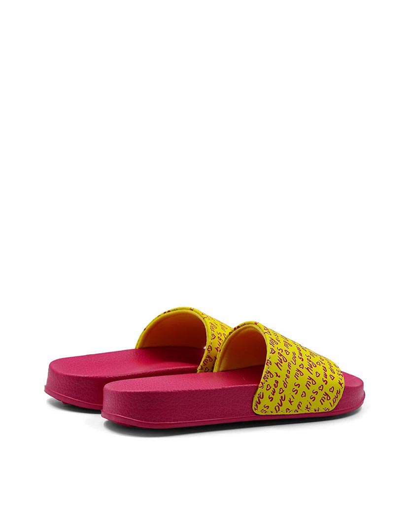 Chinelos Criança Amarelo e Fuschia