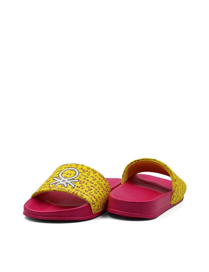 Chinelos Criança Amarelo e Fuschia