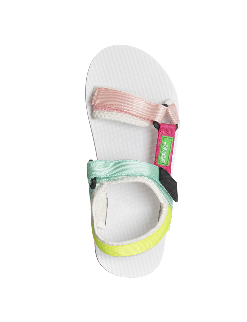 Sandálias Criança Branco e Amarelo