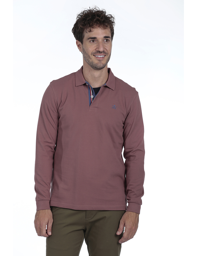 Pack 2 Polos Homem Basic Rosa e Azul