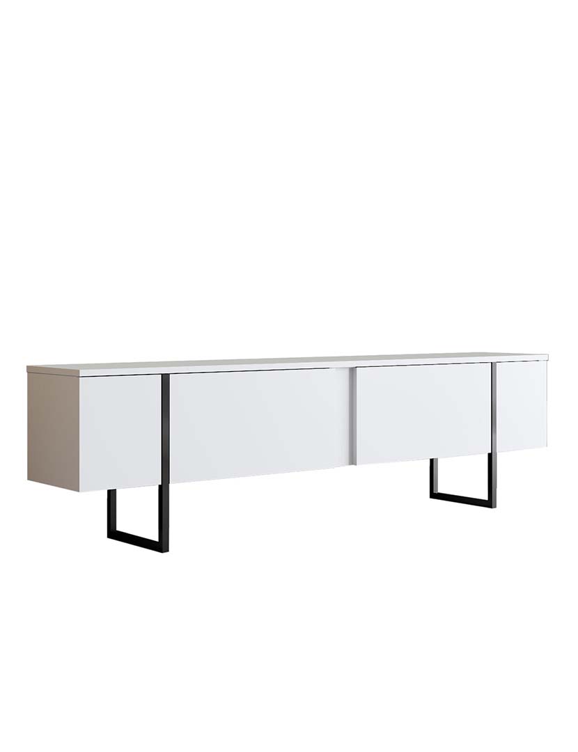 Móvel TV Luxe Branco/Preto