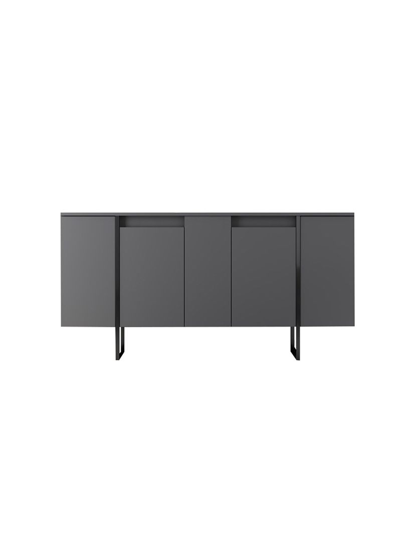 Aparador Luxe Antracite/Preto