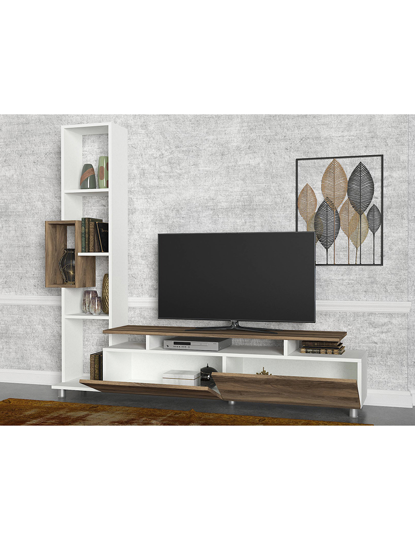 Combinação Móvel TV Tulip Branco/Noz