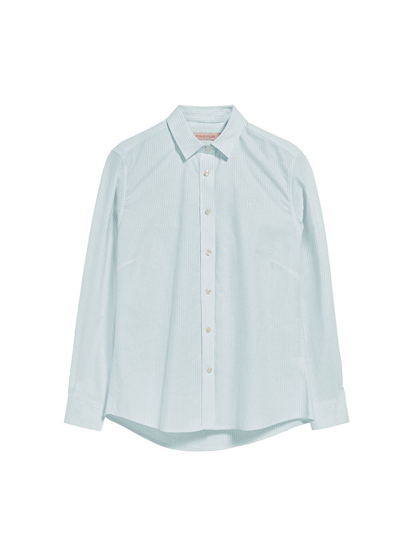 Camisa Riscas Block W Oxford Azul Aquamarine
