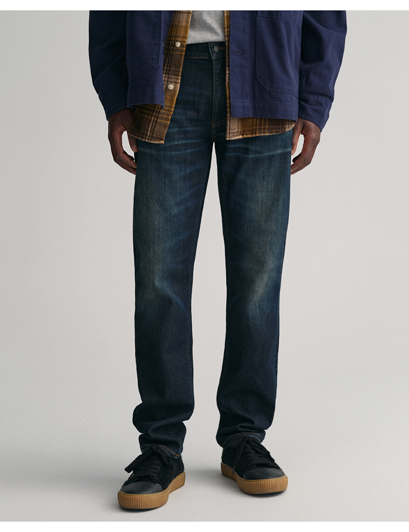 Calças Ganga Slim Archive Azul Escuro