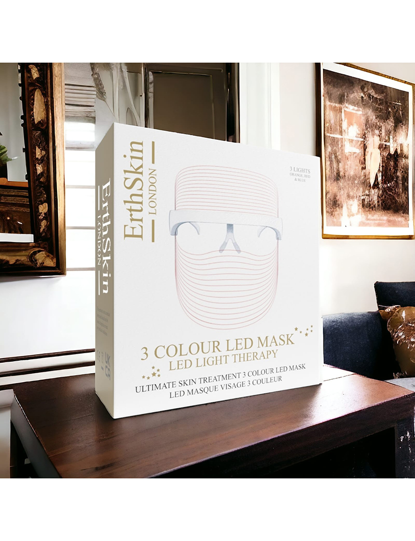 Máscara Led Sem Fio de 3 Cores