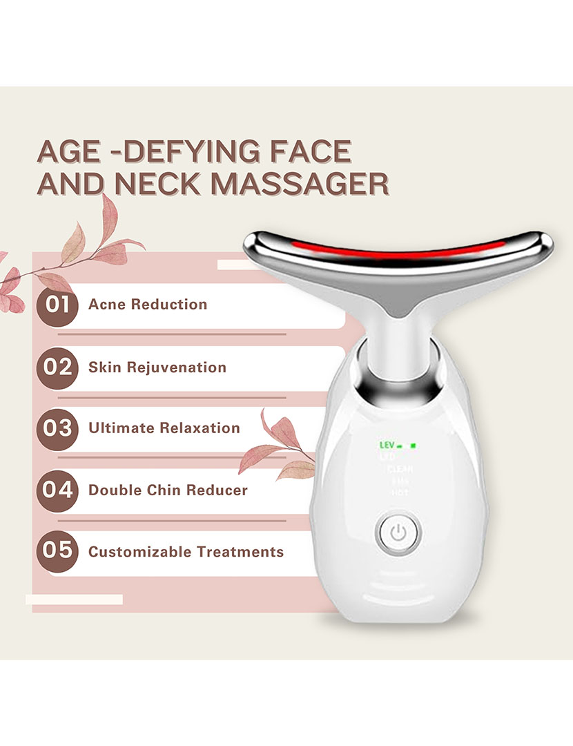 Massager de Rosto e Pescoço Que Desafia A Idade