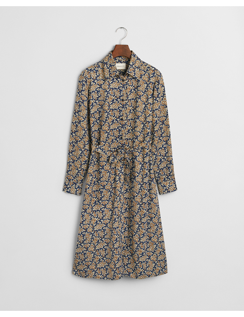 Vestido Slim Paisley Multicor