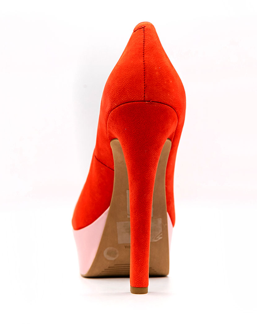 Sapatos Salto Alto Emmie 6 Vermelho e Rosa