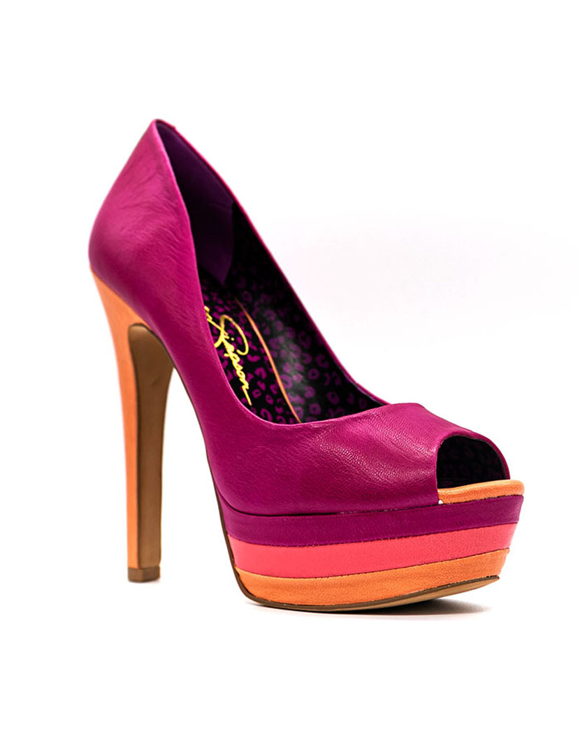 Sapatos Salto Alto Aleeah 6 Fuchsia