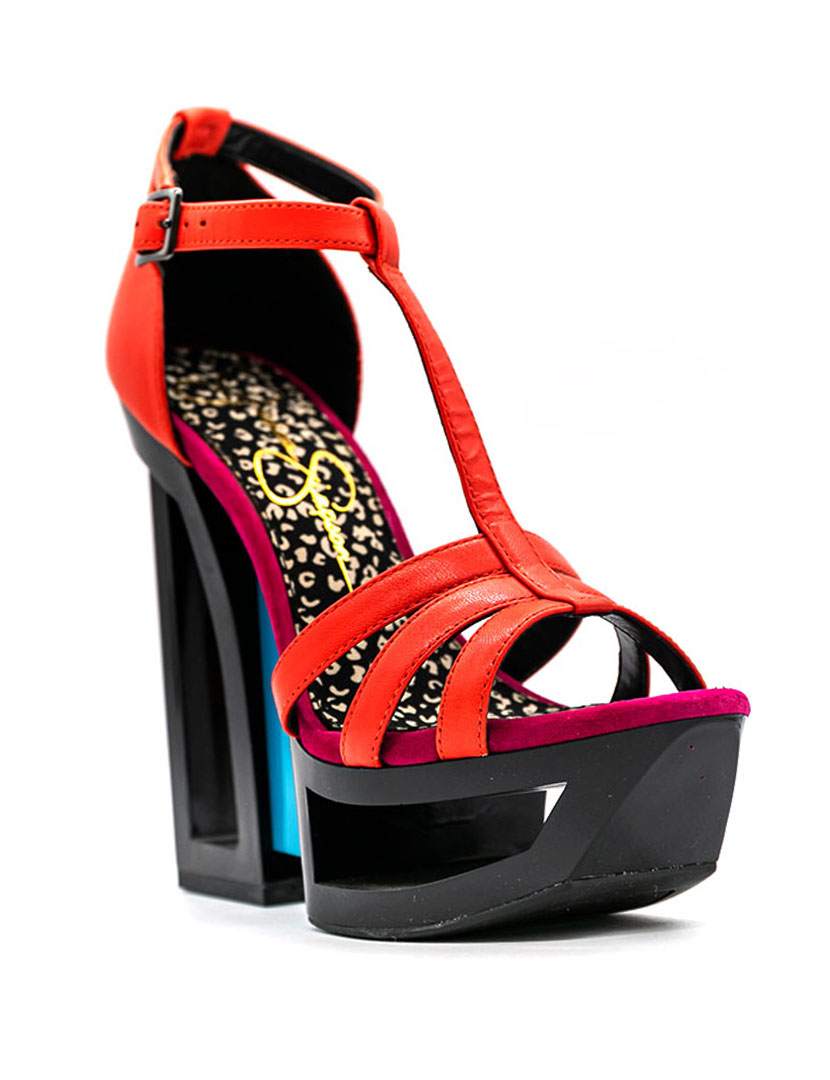 Sandálias Salto Alto Tracie Vermelho 