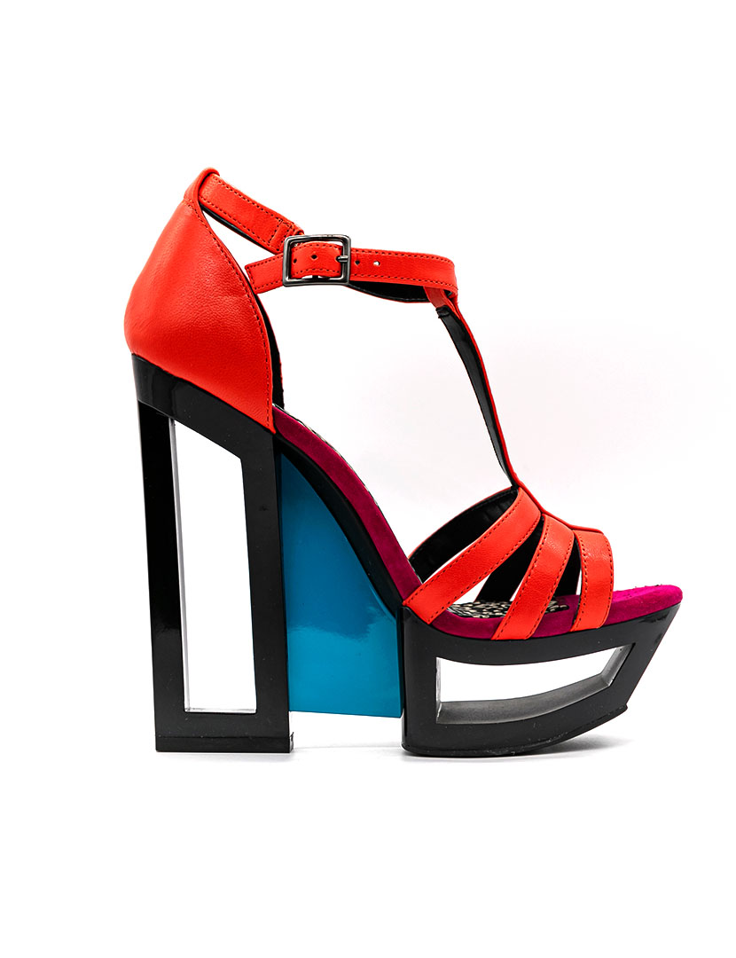 Sandálias Salto Alto Tracie Vermelho 