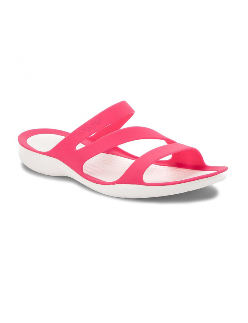 Crocs Swiftwater Sandal W Paradise Rosa e Branco