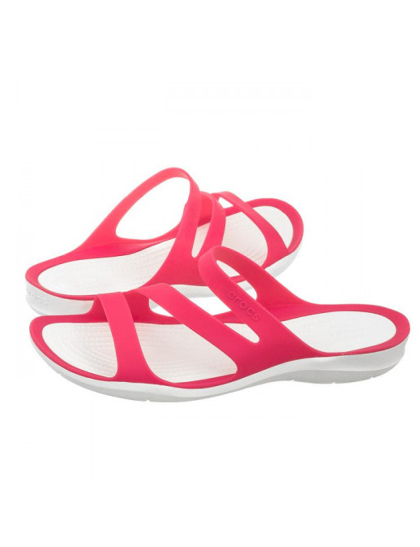 Crocs Swiftwater Sandal W Paradise Rosa e Branco