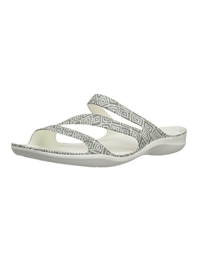Crocs Swiftwater Graphic Sandal W Cinza 