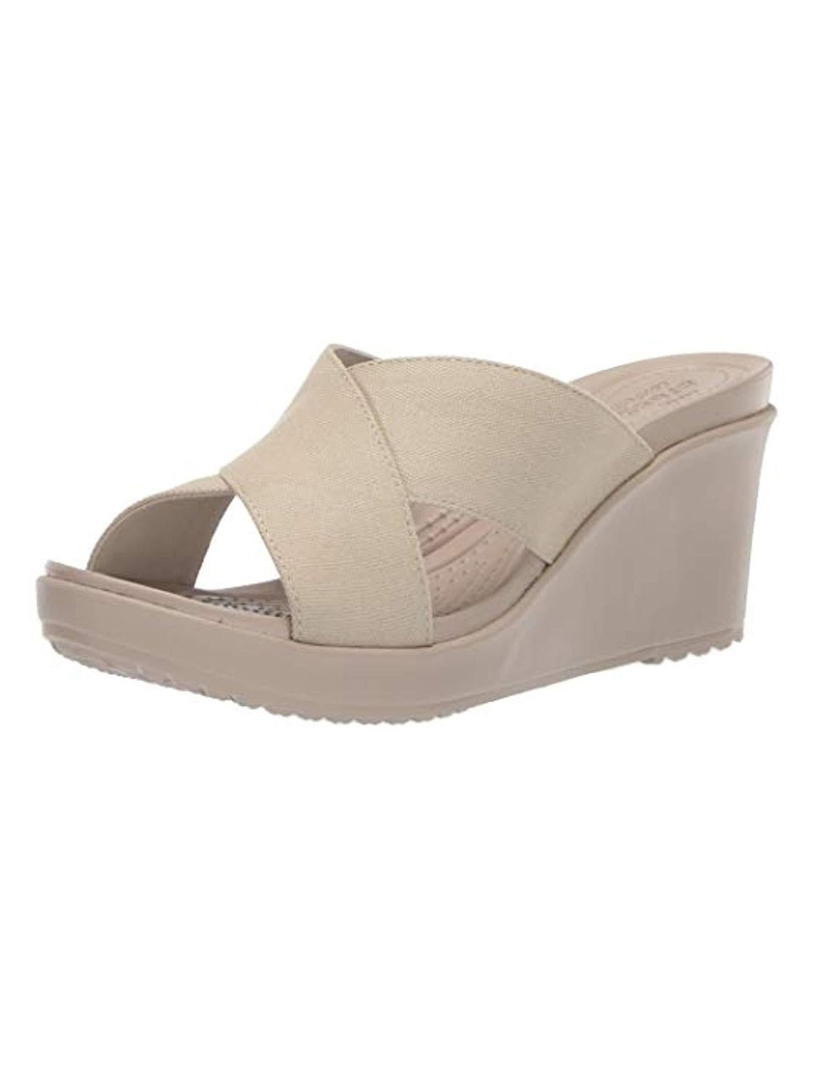 Crocs Leigh II Xstrap Wedge W Bege