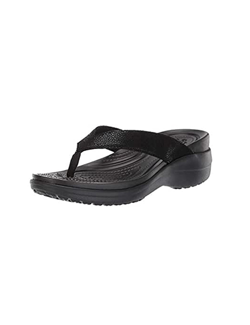Chinelos Crocs Capri Strappy Flip W Preto