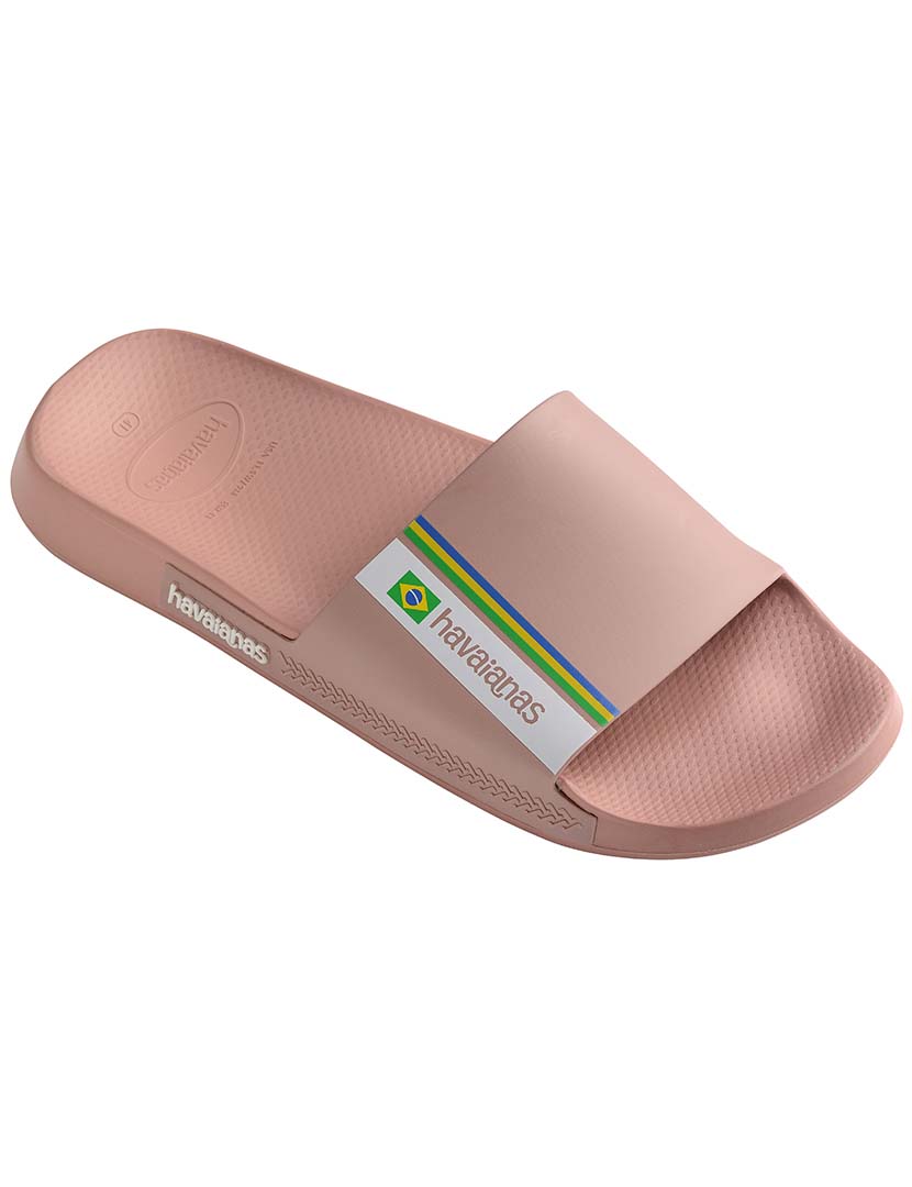 Havaianas Slide Brasil Rosa Crocus