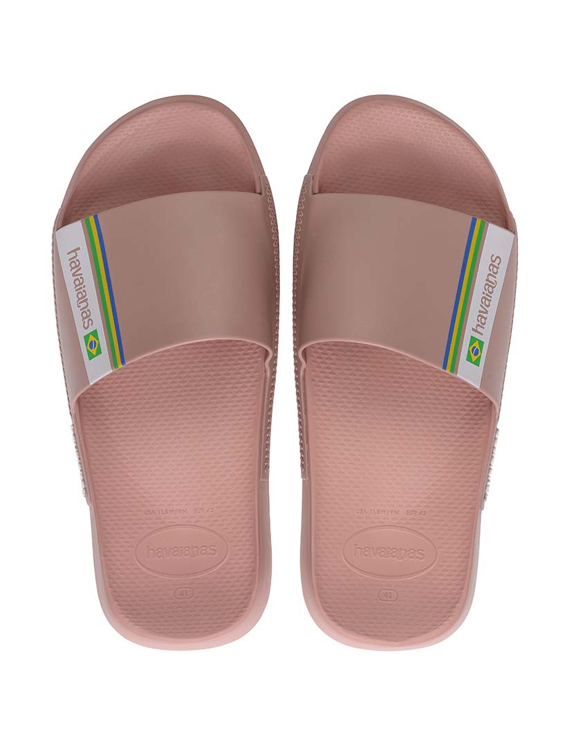 Havaianas Slide Brasil Rosa Crocus