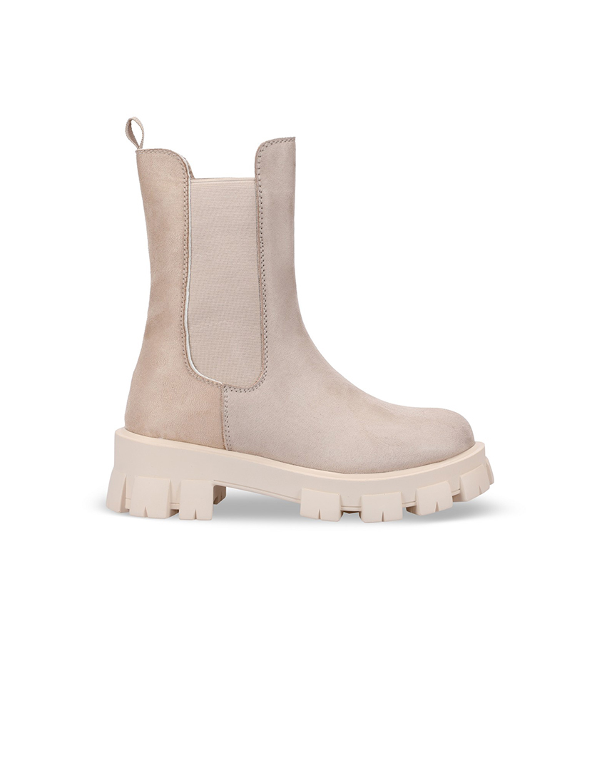 Botas Plataforma Bege