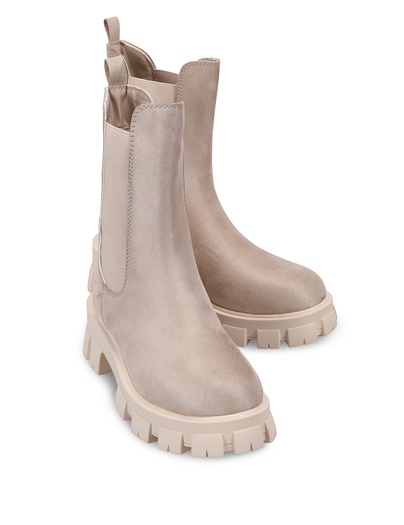 Botas Plataforma Bege