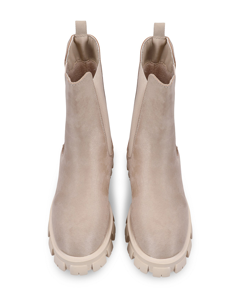 Botas Plataforma Bege