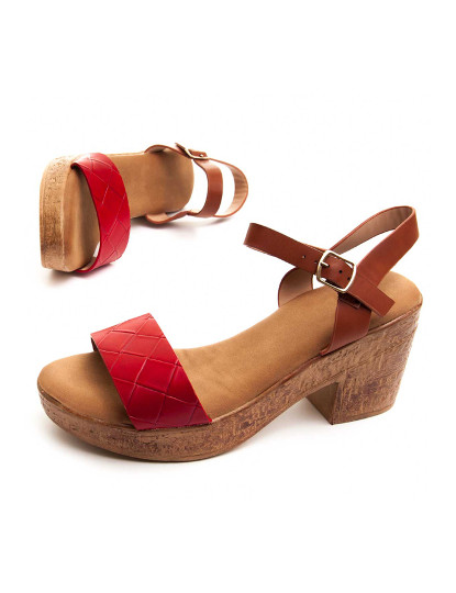 Sandálias Plataforma Fanna Vermelho