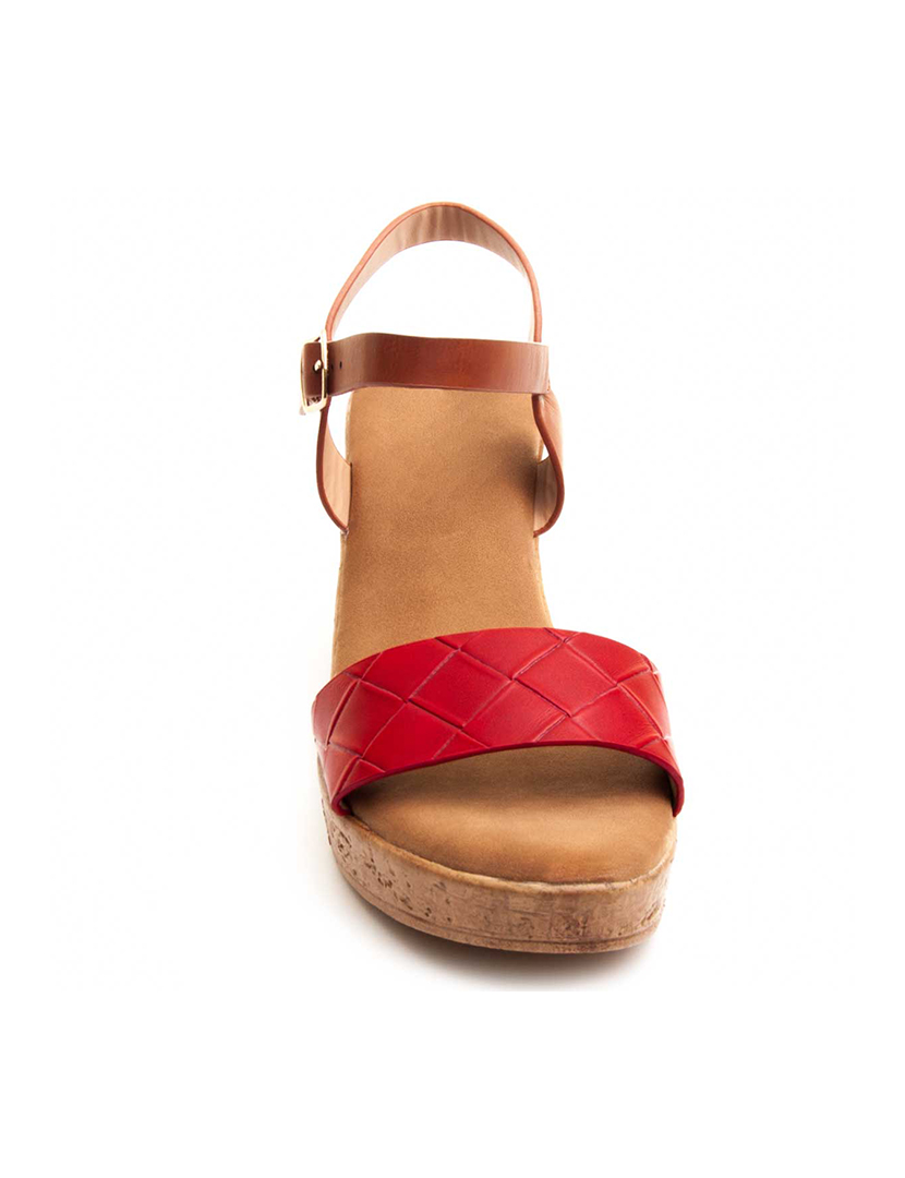 Sandálias Plataforma Fanna Vermelho