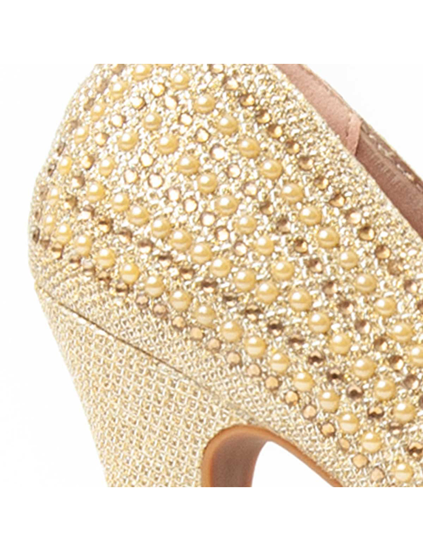 Sapatos com Salto Senhora Dourado