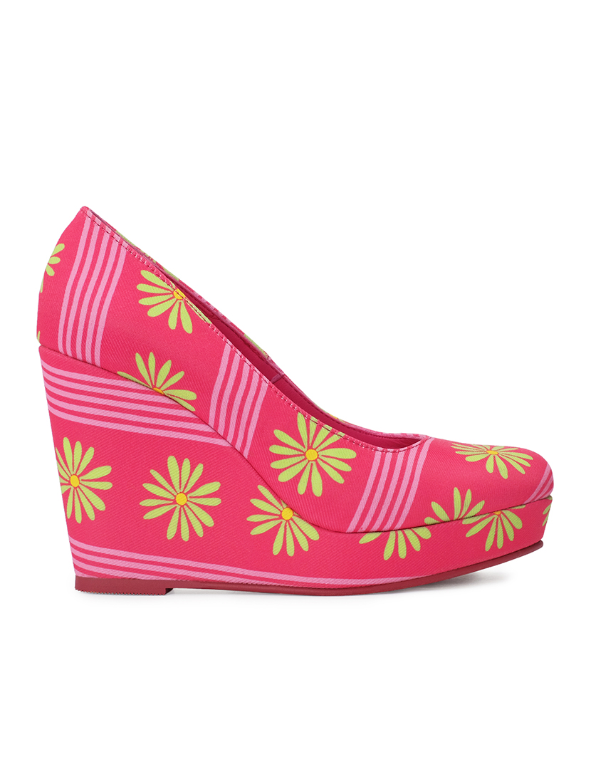 Sapatos Cunha Flor Fuchsia