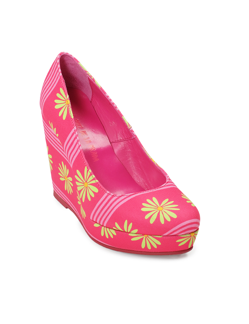 Sapatos Cunha Flor Fuchsia