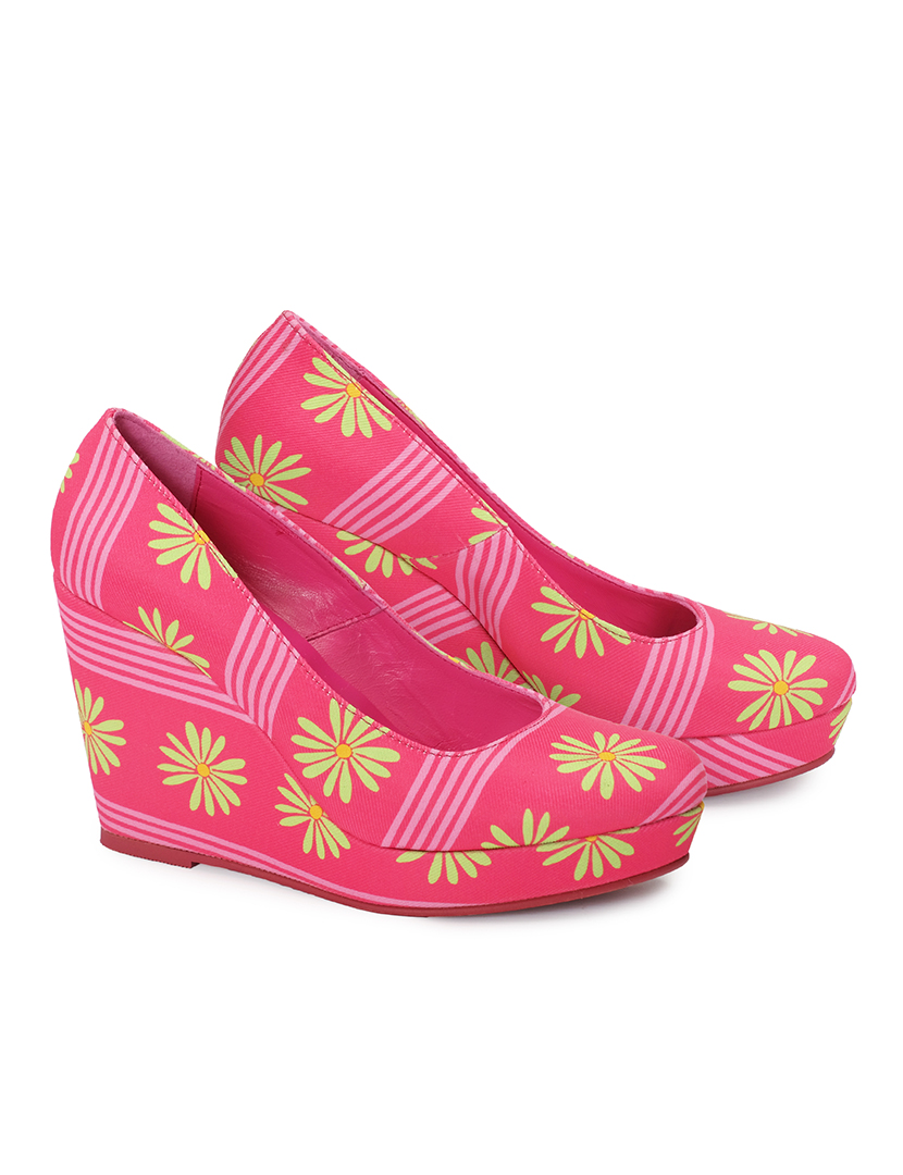 Sapatos Cunha Flor Fuchsia