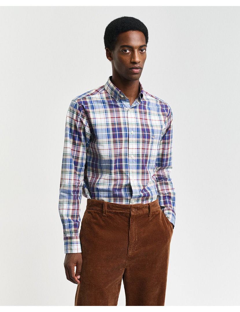 Camisa Xadrez Regular Fit Vermelho