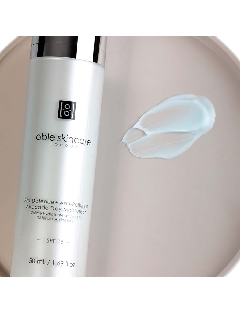 Hidratante diurno antipoluição Pro Defence+ com abacate FPS 15