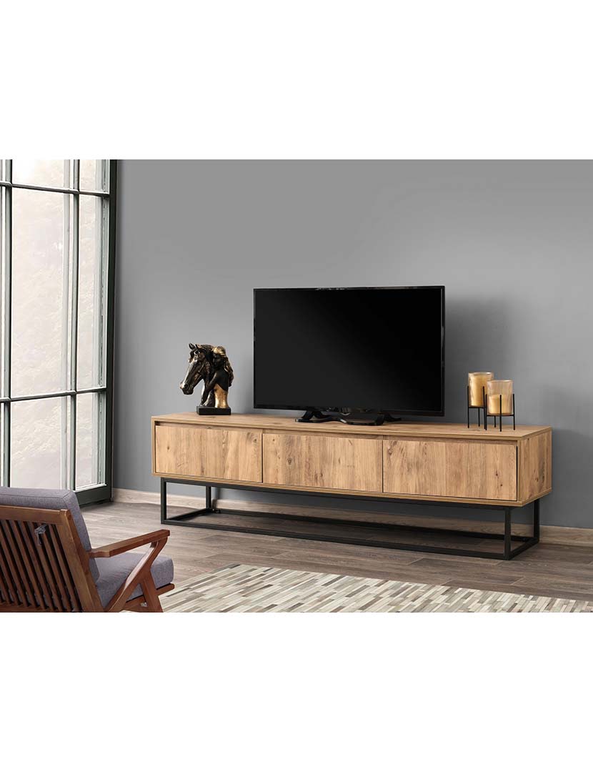 Móvel TV Tilsim 180 Preto/Pinho