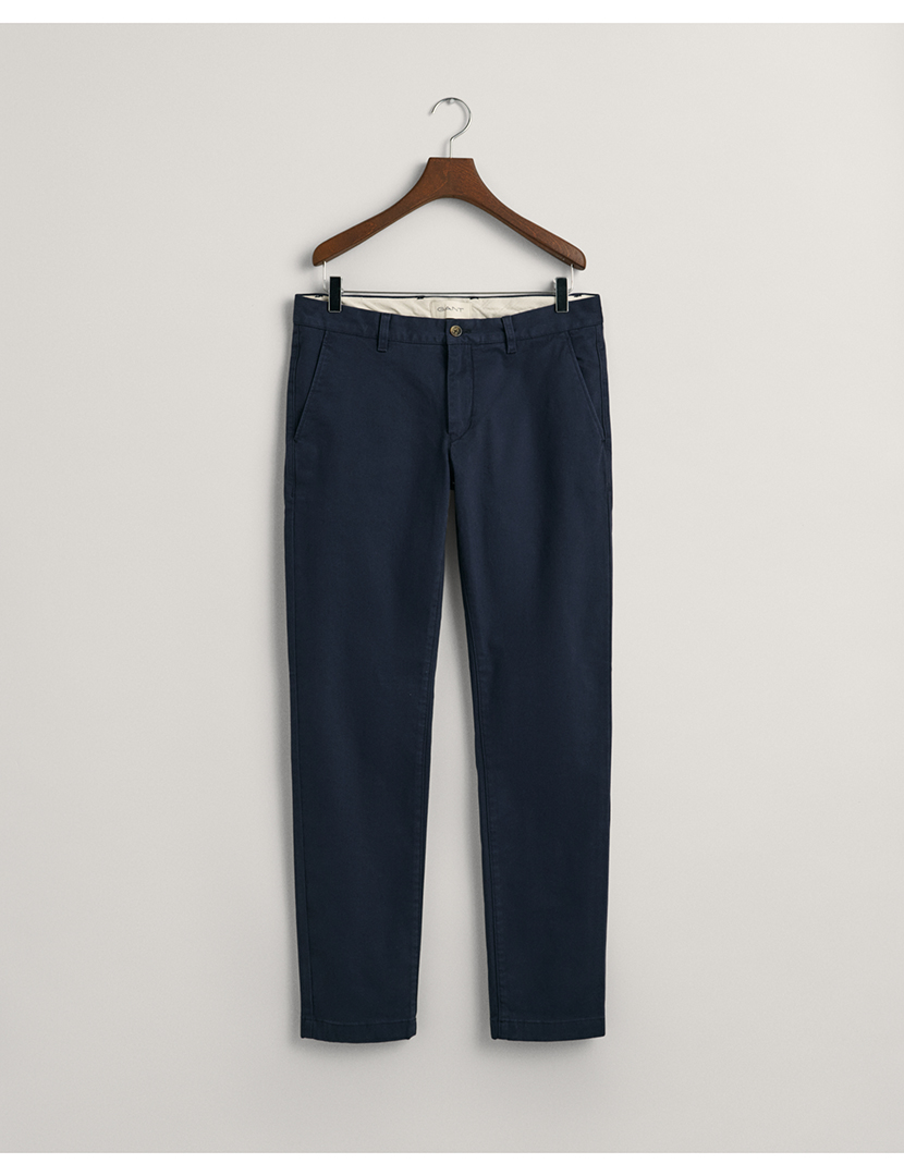 Calças Super Chinos Slim Comfort Azul