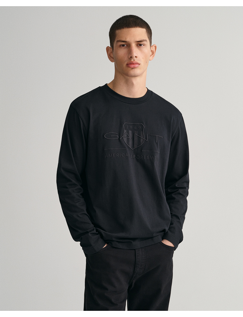 Camisola Tonal Shield Preto