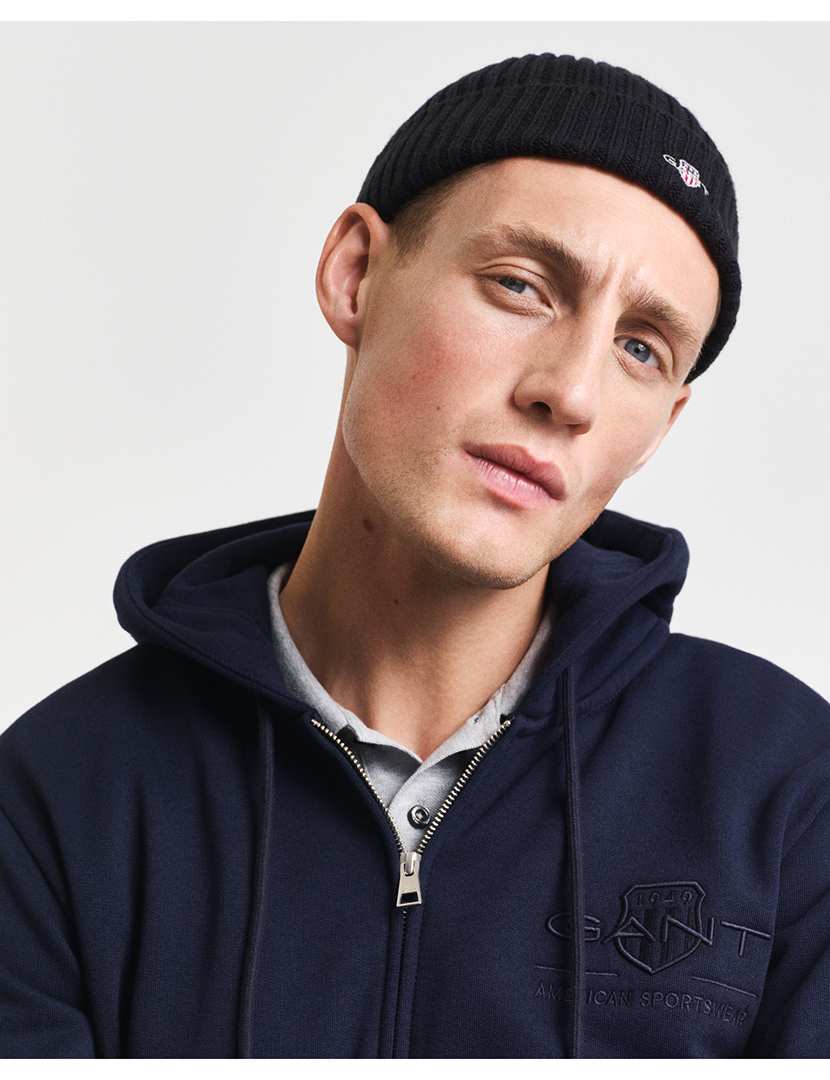 Sweatshirt com fecho Azul