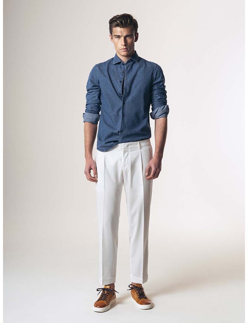 Calças Homem Delhi Branco