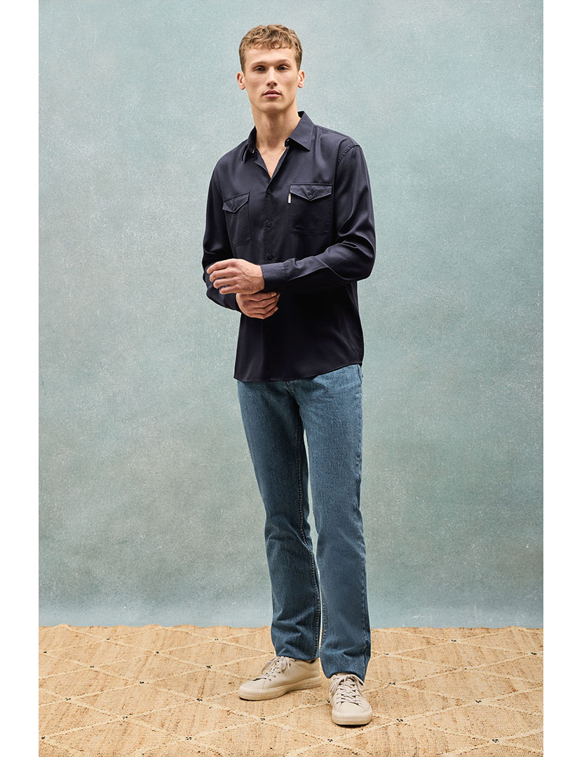 Camisa Homem Franklin Azul